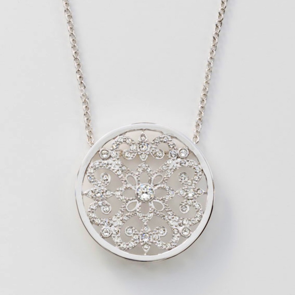 Swarovski Crystal Filigree Necklace